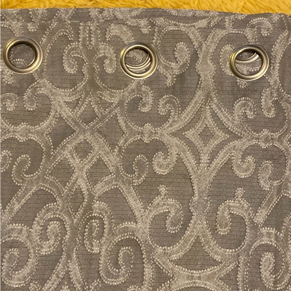 Simply Southern Gray Patterned Curtain